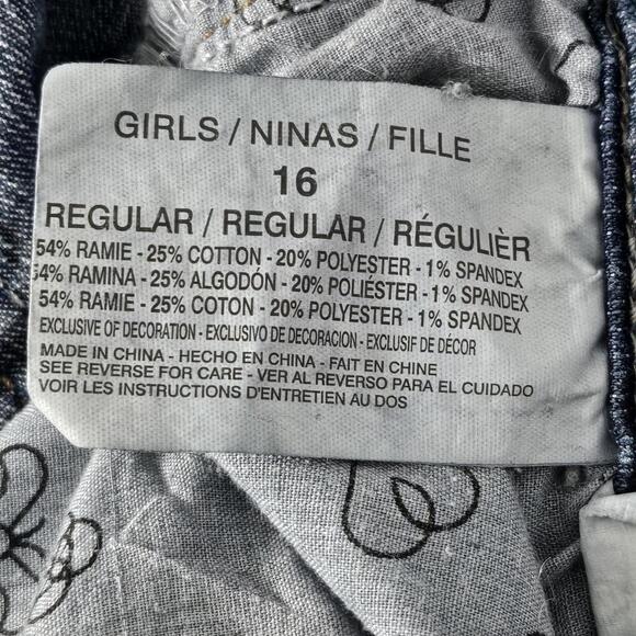 2/$20 Girls L.e.i Kate Low Rise Skinny Jeans Size 16 Regular | Stretch Denim Fit - Picture 7 of 8